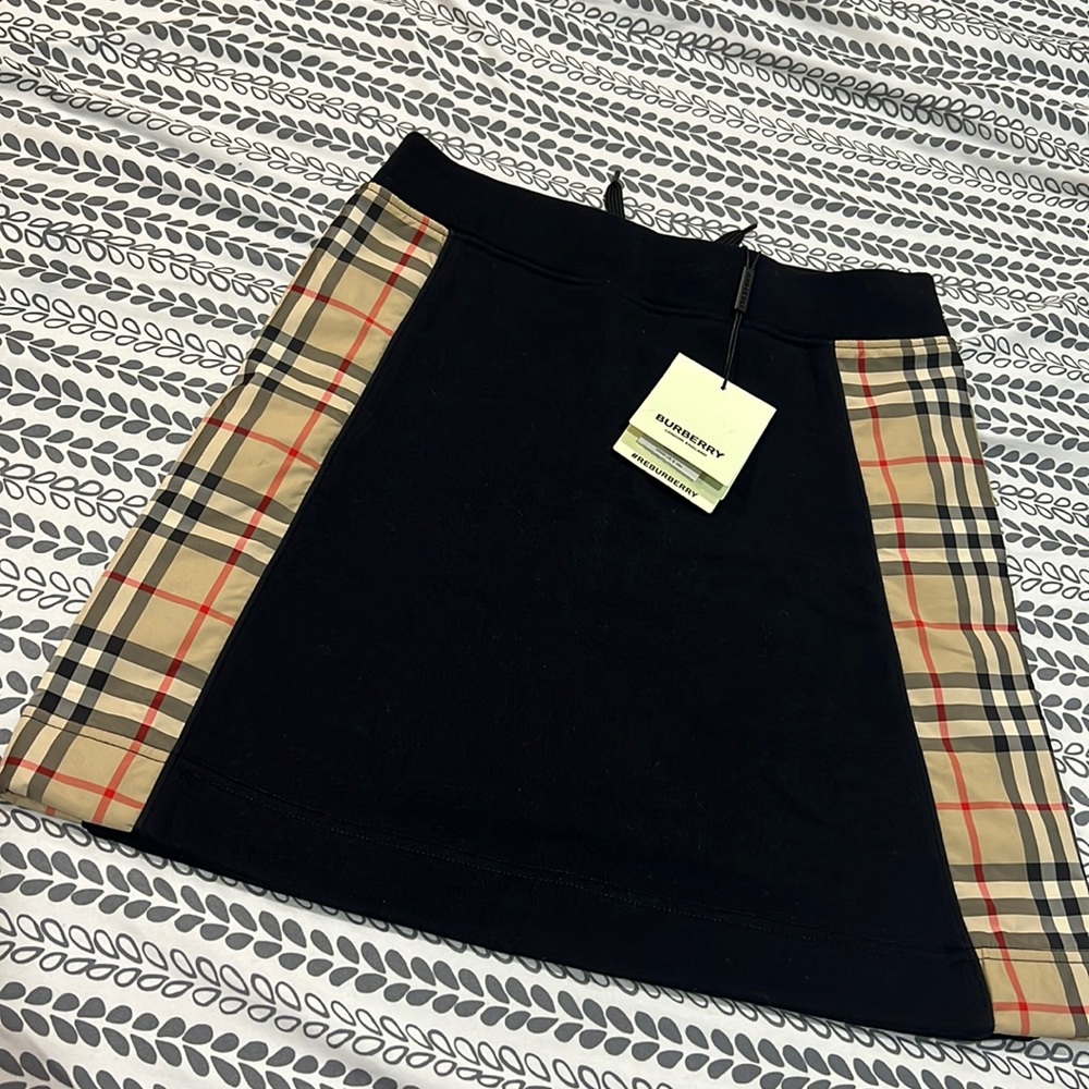 🤎Vintage Check Panel Cotton A-line Skirt